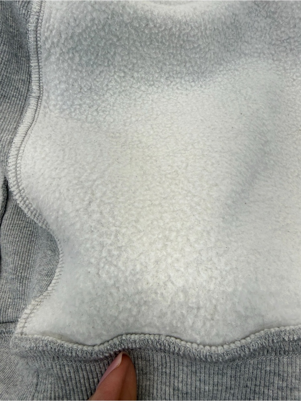 Aritzia Cozy Sweatfleece Boyfriend Boxy Zip Hoodie XS Gray - Picture 5 of 16